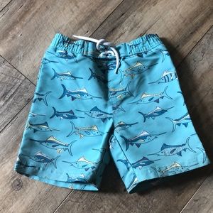 Janie and Jack Swordfish Board Shorts 6-12month